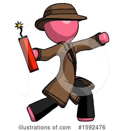 Royalty-Free (RF) Pink Design Mascot Clipart Illustration by Leo Blanchette - Stock Sample #1592476