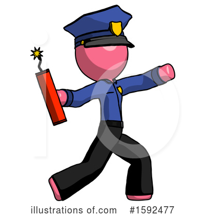 Royalty-Free (RF) Pink Design Mascot Clipart Illustration by Leo Blanchette - Stock Sample #1592477