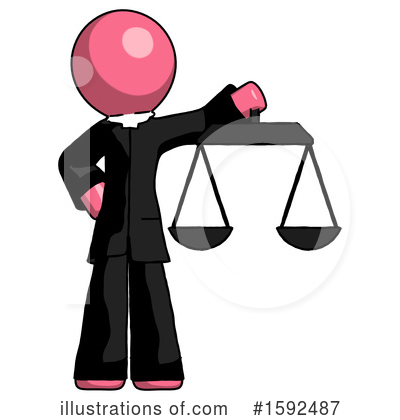 Royalty-Free (RF) Pink Design Mascot Clipart Illustration by Leo Blanchette - Stock Sample #1592487
