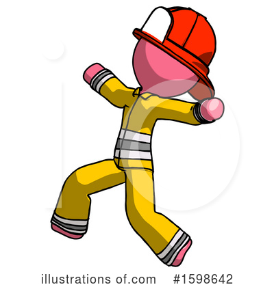 Royalty-Free (RF) Pink Design Mascot Clipart Illustration by Leo Blanchette - Stock Sample #1598642
