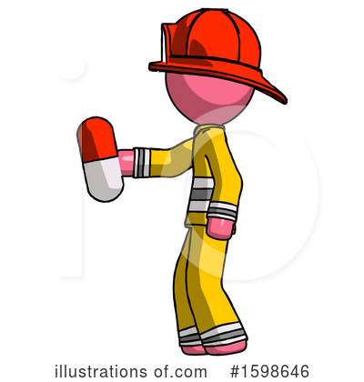 Royalty-Free (RF) Pink Design Mascot Clipart Illustration by Leo Blanchette - Stock Sample #1598646