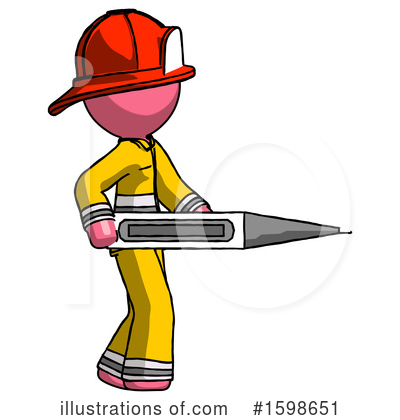 Royalty-Free (RF) Pink Design Mascot Clipart Illustration by Leo Blanchette - Stock Sample #1598651