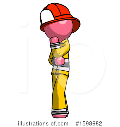 Royalty-Free (RF) Pink Design Mascot Clipart Illustration by Leo Blanchette - Stock Sample #1598682
