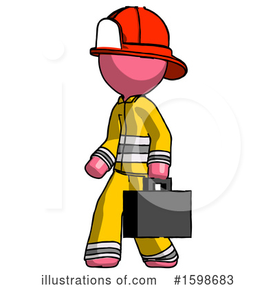 Royalty-Free (RF) Pink Design Mascot Clipart Illustration by Leo Blanchette - Stock Sample #1598683