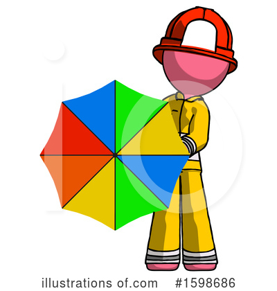 Royalty-Free (RF) Pink Design Mascot Clipart Illustration by Leo Blanchette - Stock Sample #1598686