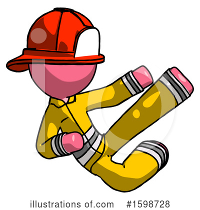 Royalty-Free (RF) Pink Design Mascot Clipart Illustration by Leo Blanchette - Stock Sample #1598728