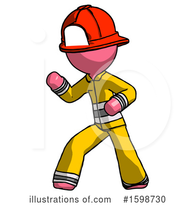 Royalty-Free (RF) Pink Design Mascot Clipart Illustration by Leo Blanchette - Stock Sample #1598730