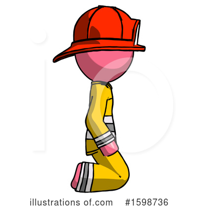 Royalty-Free (RF) Pink Design Mascot Clipart Illustration by Leo Blanchette - Stock Sample #1598736