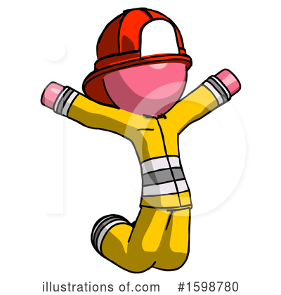 Royalty-Free (RF) Pink Design Mascot Clipart Illustration by Leo Blanchette - Stock Sample #1598780