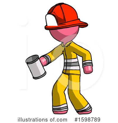 Royalty-Free (RF) Pink Design Mascot Clipart Illustration by Leo Blanchette - Stock Sample #1598789
