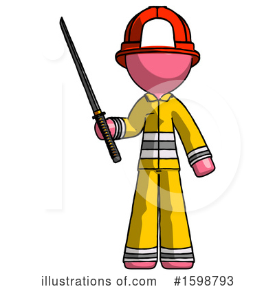 Royalty-Free (RF) Pink Design Mascot Clipart Illustration by Leo Blanchette - Stock Sample #1598793