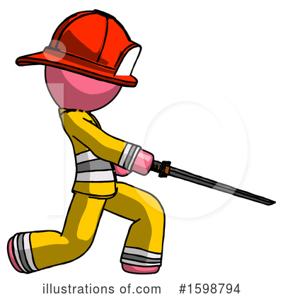 Royalty-Free (RF) Pink Design Mascot Clipart Illustration by Leo Blanchette - Stock Sample #1598794