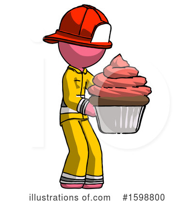 Royalty-Free (RF) Pink Design Mascot Clipart Illustration by Leo Blanchette - Stock Sample #1598800