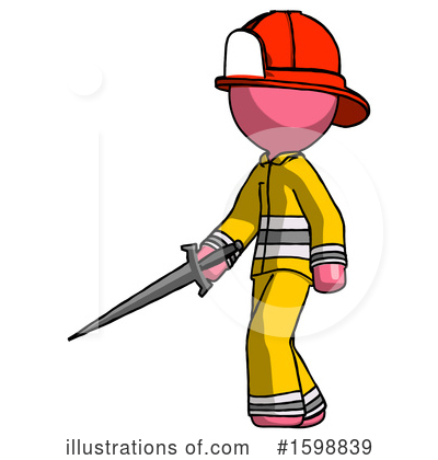 Royalty-Free (RF) Pink Design Mascot Clipart Illustration by Leo Blanchette - Stock Sample #1598839