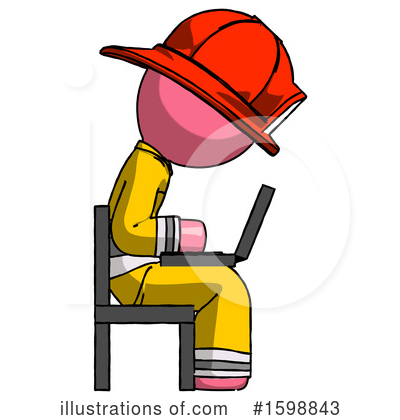 Royalty-Free (RF) Pink Design Mascot Clipart Illustration by Leo Blanchette - Stock Sample #1598843