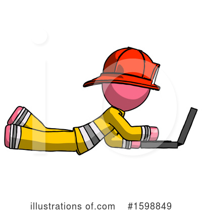 Royalty-Free (RF) Pink Design Mascot Clipart Illustration by Leo Blanchette - Stock Sample #1598849