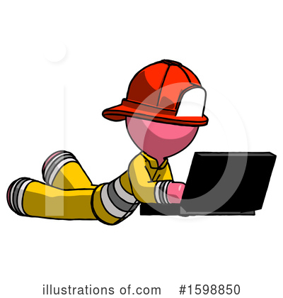Royalty-Free (RF) Pink Design Mascot Clipart Illustration by Leo Blanchette - Stock Sample #1598850