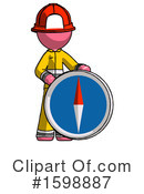 Pink Design Mascot Clipart #1598887 by Leo Blanchette