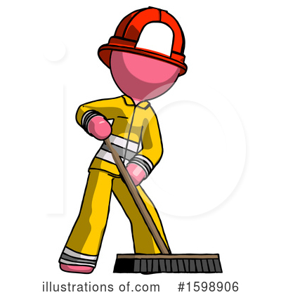 Royalty-Free (RF) Pink Design Mascot Clipart Illustration by Leo Blanchette - Stock Sample #1598906