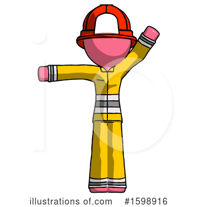 Royalty-Free (RF) Pink Design Mascot Clipart Illustration by Leo Blanchette - Stock Sample #1598916