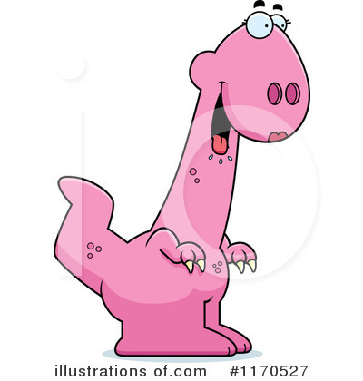 Royalty-Free (RF) Pink Dinosaur Clipart Illustration by Cory Thoman - Stock Sample #1170527