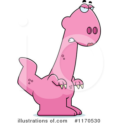 Pink Dinosaur Clipart #1170530 by Cory Thoman