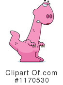 Pink Dinosaur Clipart #1170530 by Cory Thoman