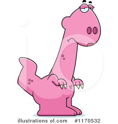 Royalty-Free (RF) Pink Dinosaur Clipart Illustration by Cory Thoman - Stock Sample #1170532