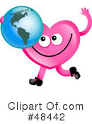 Pink Heart Character Clipart #48442 by Prawny