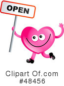 Pink Heart Character Clipart #48456 by Prawny
