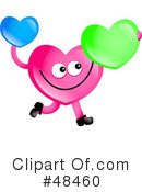 Pink Heart Character Clipart #48460 by Prawny