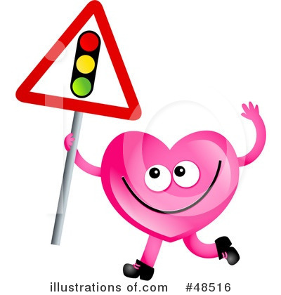 Royalty-Free (RF) Pink Heart Character Clipart Illustration by Prawny - Stock Sample #48516