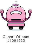 Pink Robot Clipart #1091622 by Cory Thoman