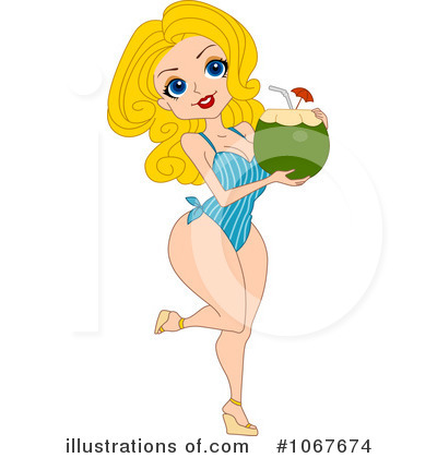 Royalty-Free (RF) Pinup Clipart Illustration by BNP Design Studio - Stock Sample #1067674
