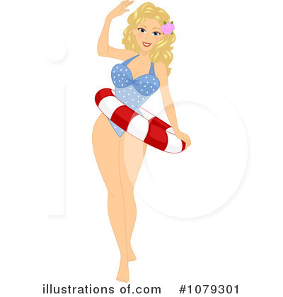 Royalty-Free (RF) Pinup Clipart Illustration by BNP Design Studio - Stock Sample #1079301