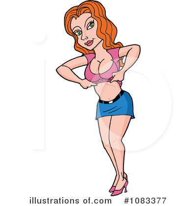 Royalty-Free (RF) Pinup Clipart Illustration by LaffToon - Stock Sample #1083377