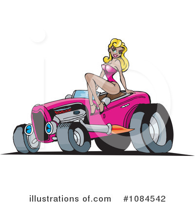 Hot Rod Clipart #1084542 by Dennis Holmes Designs