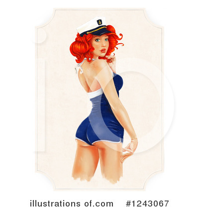 Royalty-Free (RF) Pinup Clipart Illustration by lineartestpilot - Stock Sample #1243067