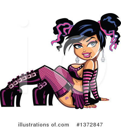 Royalty-Free (RF) Pinup Clipart Illustration by Clip Art Mascots - Stock Sample #1372847