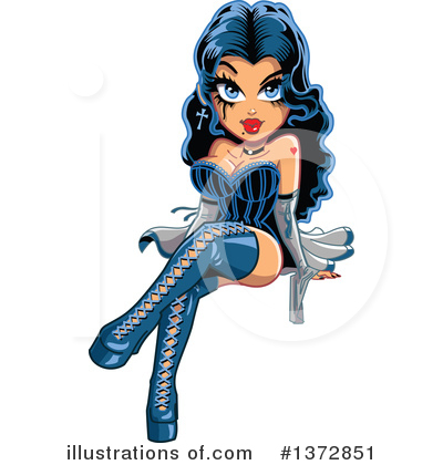 Royalty-Free (RF) Pinup Clipart Illustration by Clip Art Mascots - Stock Sample #1372851