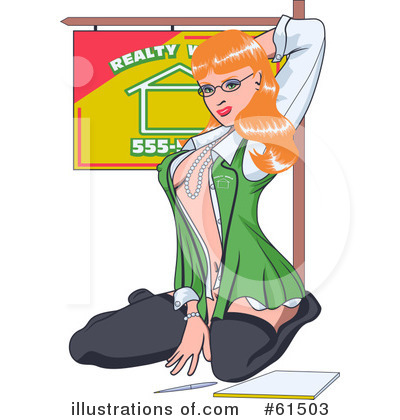 Royalty-Free (RF) Pinup Clipart Illustration by r formidable - Stock Sample #61503