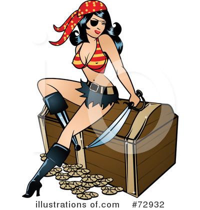 Royalty-Free (RF) Pinup Clipart Illustration by r formidable - Stock Sample #72932