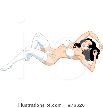 Royalty-Free (RF) Pinup Clipart Illustration by Lawrence Christmas Illustration - Stock Sample #76626