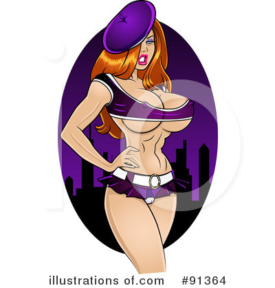 Royalty-Free (RF) Pinup Clipart Illustration by r formidable - Stock Sample #91364