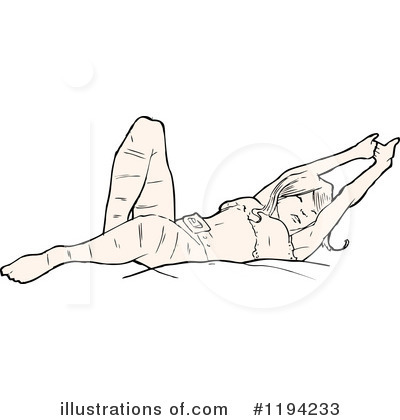 Royalty-Free (RF) Pinup Girl Clipart Illustration by lineartestpilot - Stock Sample #1194233