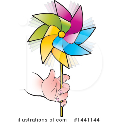 Royalty-Free (RF) Pinwheel Clipart Illustration by Lal Perera - Stock Sample #1441144