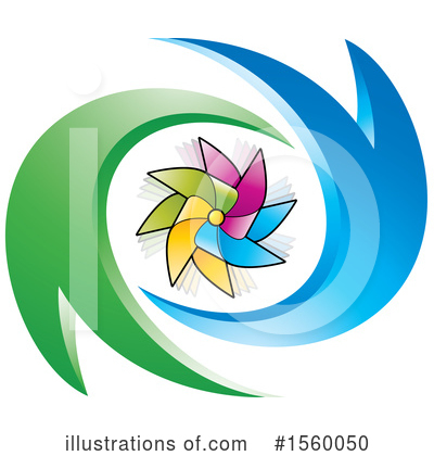 Royalty-Free (RF) Pinwheel Clipart Illustration by Lal Perera - Stock Sample #1560050