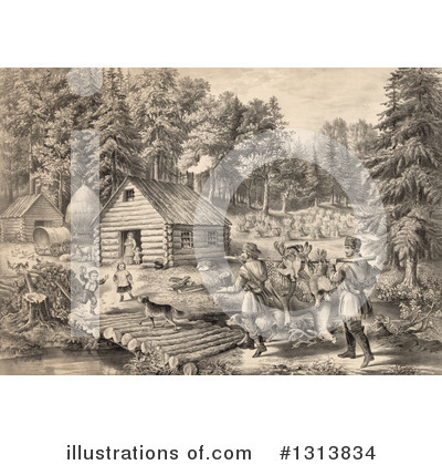 Log Cabin Clipart #1313834 by Picsburg