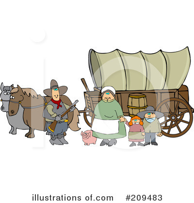 Covered Wagon Clipart #209483 by djart