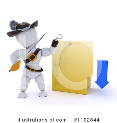 3d Person Clipart #1102844 by KJ Pargeter